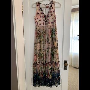 Anthropologie Bhanuni maxi dress beaded. 6 NWOT